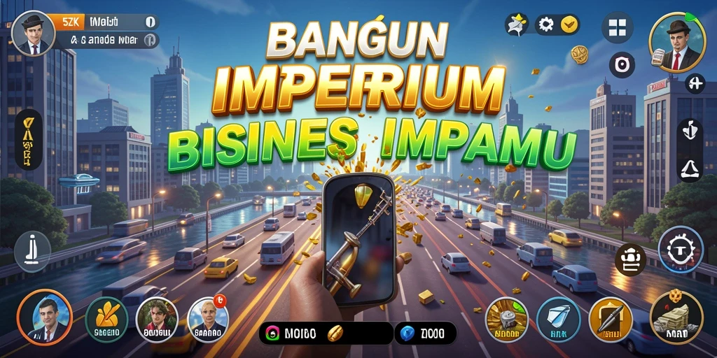 Screenshot utama menampilkan gameplay menarik dari 5ZK dengan pendekatan Tycoon.