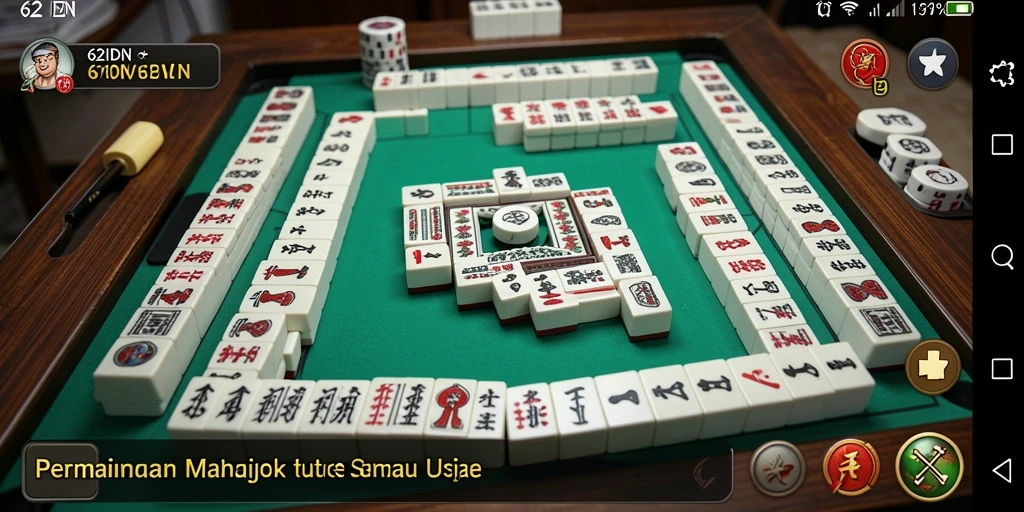 Screenshot gameplay 62IDN yang menunjukkan keseruan permainan Mahjong.