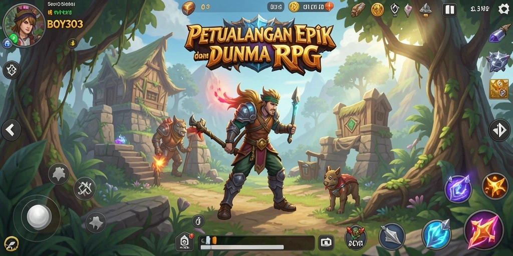 Tampilan gameplay BOY303 yang penuh aksi seru dan karakter menarik.