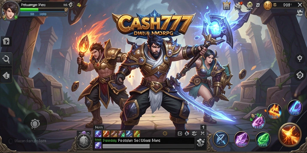 Tampilan gameplay CASH777 yang seru dan mengasyikkan di dunia MMORPG.