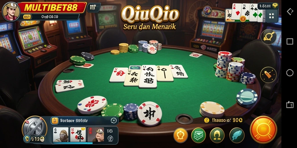 Tampilan gameplay QiuQiu yang menarik dan interaktif.
