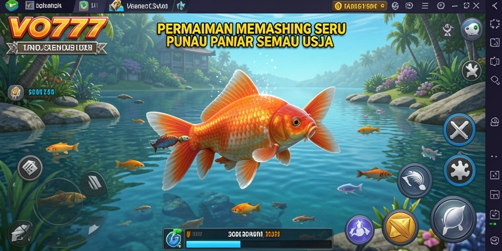 Screenshot gameplay VO777 dengan tampilan memancing yang menarik.